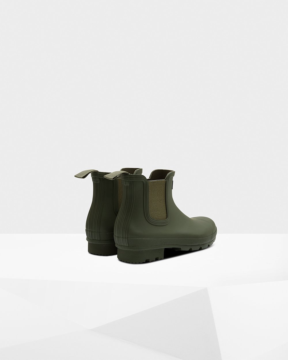 Chelsea Boots Heren - Hunter Original - Donker Olijfgroen - 16UTXLPQM